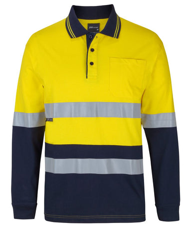 JB'S HI VIS (D+N) L/S COTTON POLO - Kiwi Workgear
